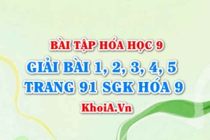 Bài tập về Axit Cacbonic Muối Cacbonat: Giải bài 1, 2, 3, 4, 5 trang 91 SGK Hóa 9 bài 29